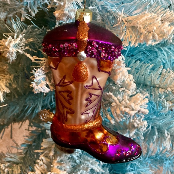 😻 3 for $13 Cowboy Boot Christmas Ornament - Picture 9 of 12